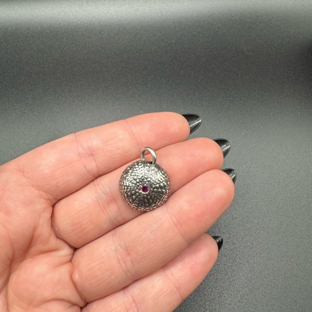 925 Sterling Silver Sea Urchin Charm – Vintage Jewelry